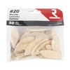 Richelieu R77162 Oval-Shaped Compressed Wood Joining Biscuits, #20, 50 Piece
