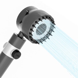 Handheld high-pressure shower head, with hose combination set, filter and various spray modes, Adjustable bracket,one-key switch, clean tiles, bathtubs and pets