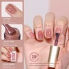 GAOY 15 Pcs Jelly Gel Nail Polish Kit, Sheer Nude