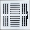 [2 Pack] Fits 10x10 Duct Opening 4 Way Fixed Curved