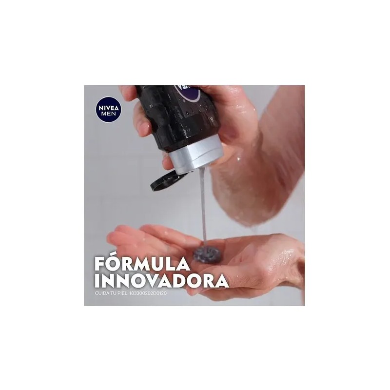 1pz De Jabon Liquido Nivea Men Carbon Activo De 500ml