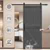 S&Z TOPHAND® 46in x 84in MDF Deep Gray Barn Door,