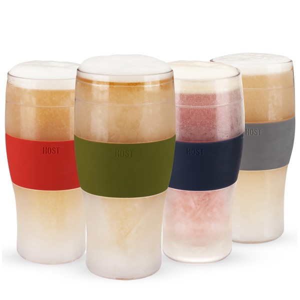 HOST Beer FREEZE Beer Glass Cups Set Drinking Glasses, Freezer