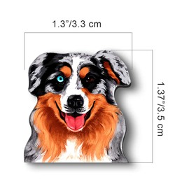 WIRESTER Car Air Vent Clip, Decorative Accessories, Interior Decoration for Cars - Cute Merle Aussie Australian Shepherd Dog