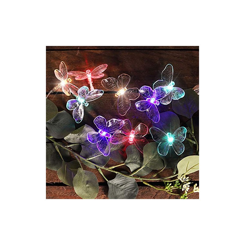 Haushalt International HI 70332 Solar Fairy Lights Butterfly Colourful with
