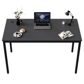 EUREKA ERGONOMIC 39 Inch Small Black Home Office Computer Desk, Simple Modern Sturdy Work Study Writing PC Gaming Table, for Adults Teens Kids Bedroom Kitchen Dinning Room with Metal Frame