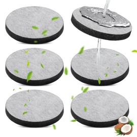 Teokantz 6 Stück Wasserfilter Kompatibel mit Brita Fill & Go Wasserfilterflaschen Karaffen, Wasserfilterscheiben Filter Reduziert PFAS Chlor Mikropartikel Geschmacksstörende Stoffe im Trinkwasser