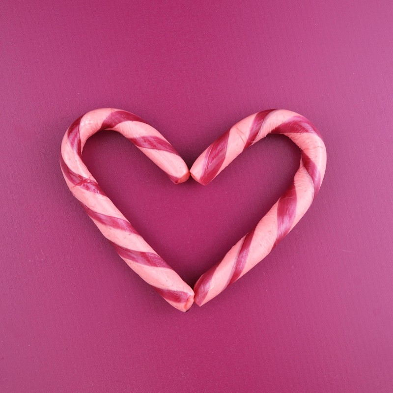 Organic Mini Berry Flavored Individually Wrapped Candy Canes, Holiday Gifts
