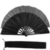 Large Foldable Clack Popping Hand Fan for Line Dancing, Outdoor