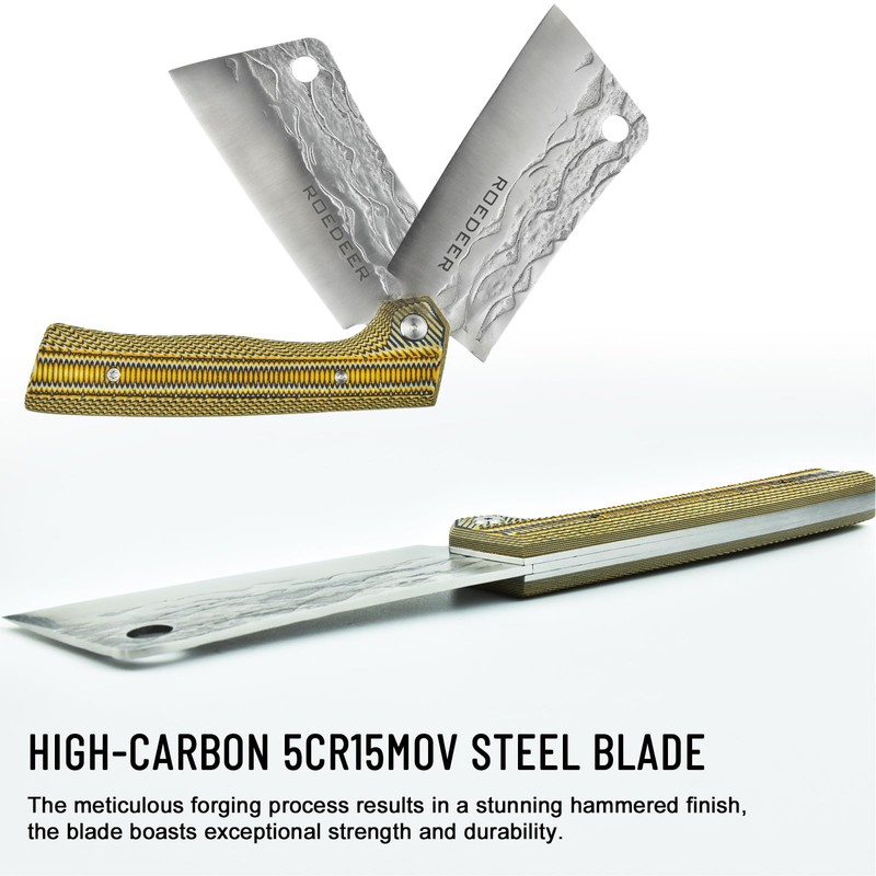 ROEDEER Heavy Folding Chef Knife, Portable Kitchen Knife, Ultra Sharp