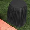Totority Small Round BBQ Grill Cover Heavy Duty Weatherproof Cover