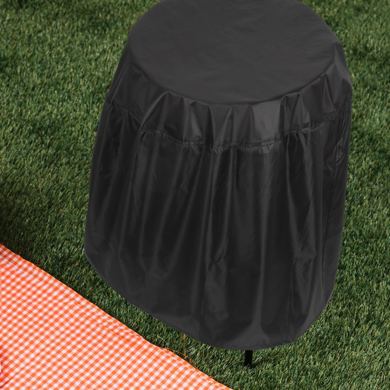 Totority Small Round BBQ Grill Cover Heavy Duty Weatherproof Cover