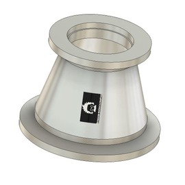 bmotiontech conical Reducer with ISO-KF Flange KF16 KF25 KF40 KF50 Stainless Steel 304 (KF40 to KF25 1pc)
