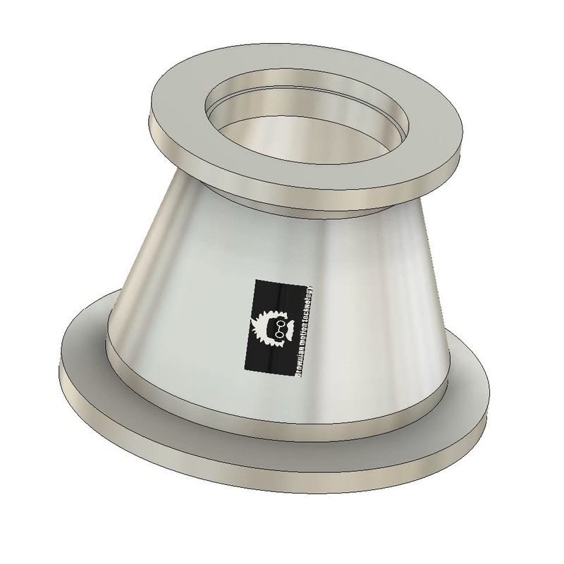 bmotiontech conical Reducer with ISO-KF Flange KF16 KF25 KF40 KF50
