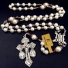 elegantmedical handmade pearls real pearl necklace lasso + sterling silver