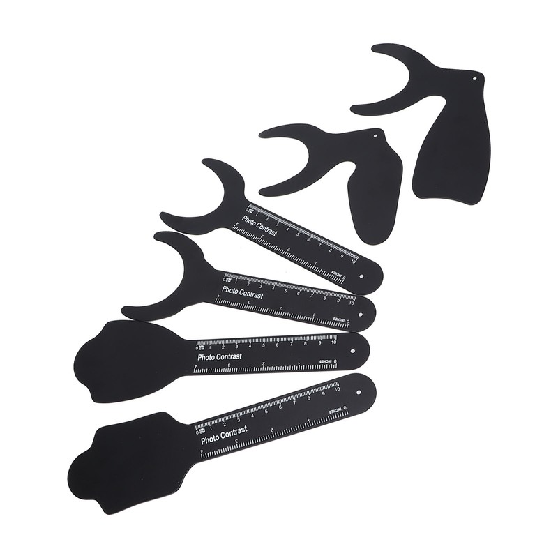 6pcs Intraoral Photographic Black Background Metal Dental Photo Backdrop Contrastor