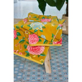 Pip Studio Good Evening Guest Towel Set of 3 Yellow 30 x 50 x 3