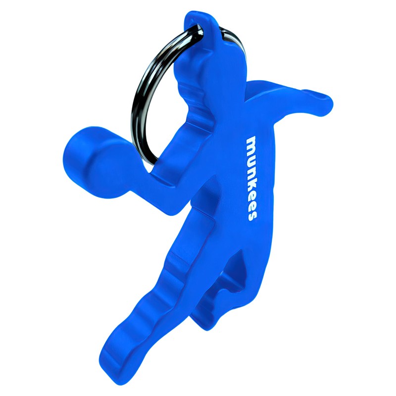 Munkees keyring handballer I handball pendant integrated bottle opener, blue