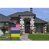 ANCONINE Double Sided Ukraine US Friendship Garden Flag 12x18 Inch