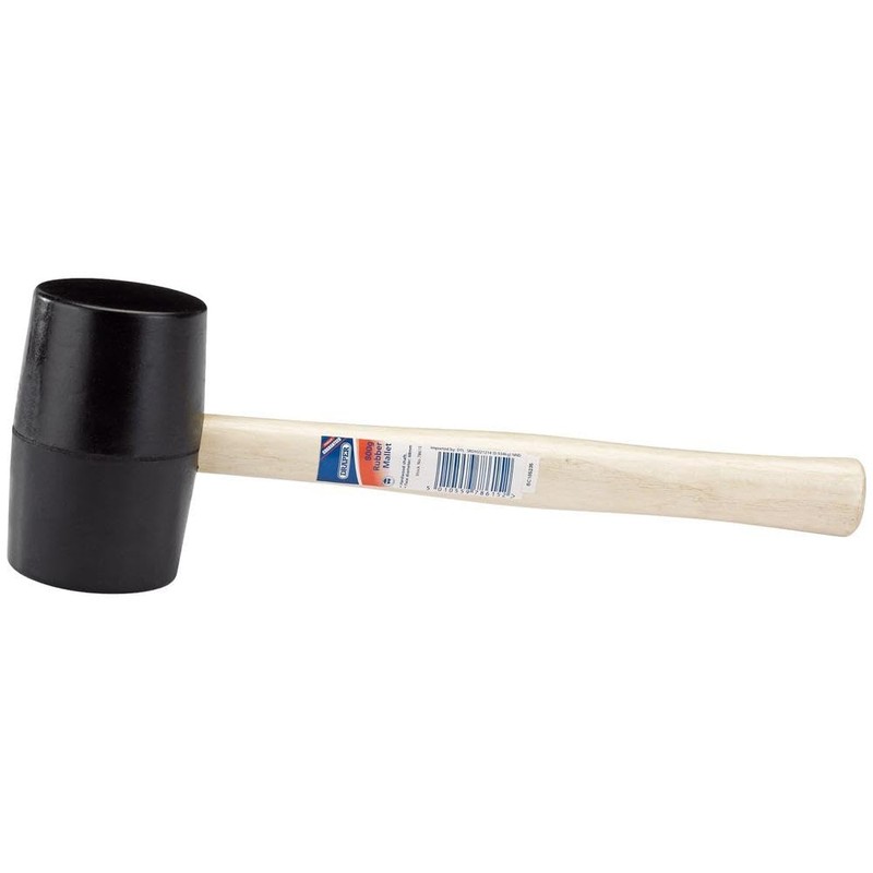 Draper 78615 Rubber Mallet with Hardwood Shaft, 800g,Blue