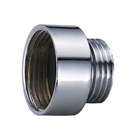 BFG M8-H1CP-QYHF 1/2 Inch Male to 3/8 Inch Female Thread BSP Chrome Reduction Round Pipe Connection Shower Hose Mixing Valve Reducer Adapter Chrome Silever
