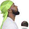 ForceWave Silky Durag for Men Wave Cap Satin Dorag for
