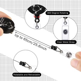 5 Pcs Xray Badge Reel As Far As I Know I'm Delightful Badge Reel Radiology Nursing Badge Holder Retractable ID Name Funny Badge Reel for Card, Nurses, Doctors, Teachers Gifts, 5 Styles