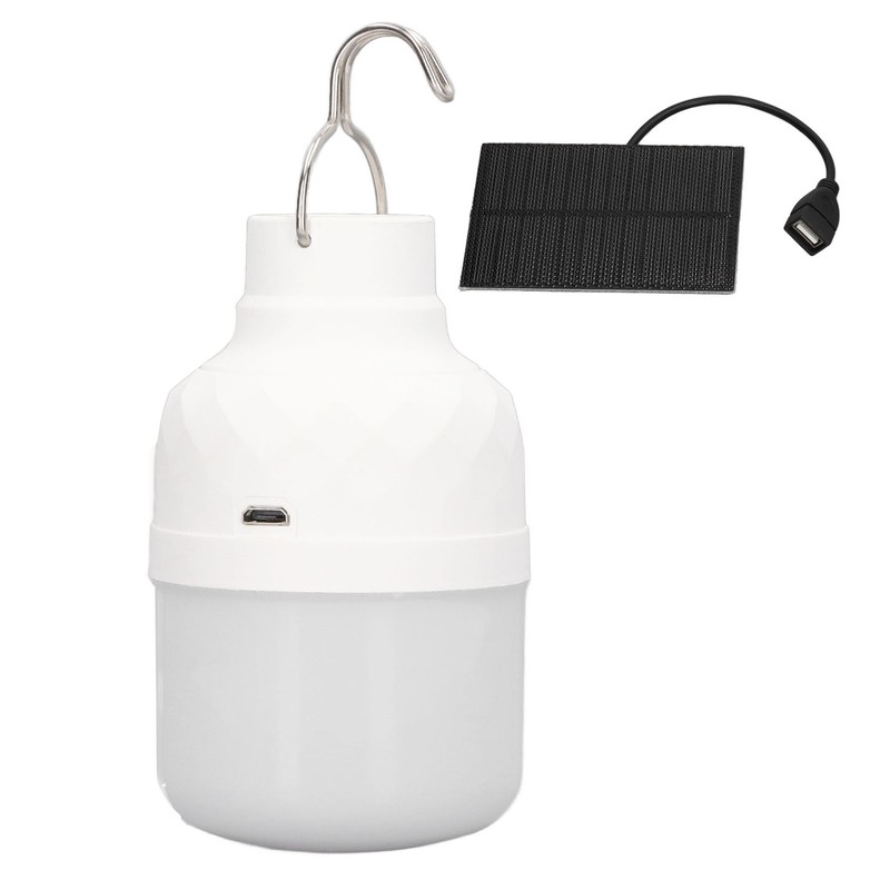 Solar Powered LED Bulb 40W 5000K 1500lm Portable LED Light
