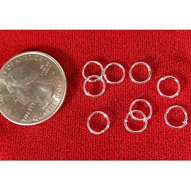 7mm - 600pc "Jump Rings" in Silver Style (JC109) DIY Crafting by Wholesale Charms