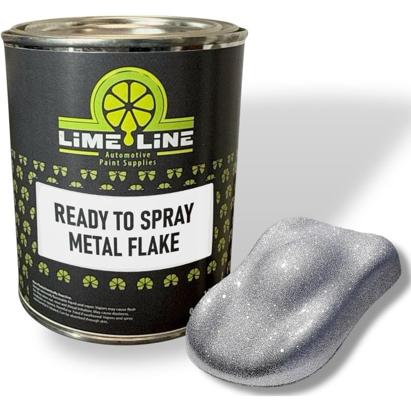 LiME LiNE Metal Flake Basecoat - No Reducer Needed, Ready-to-Spray