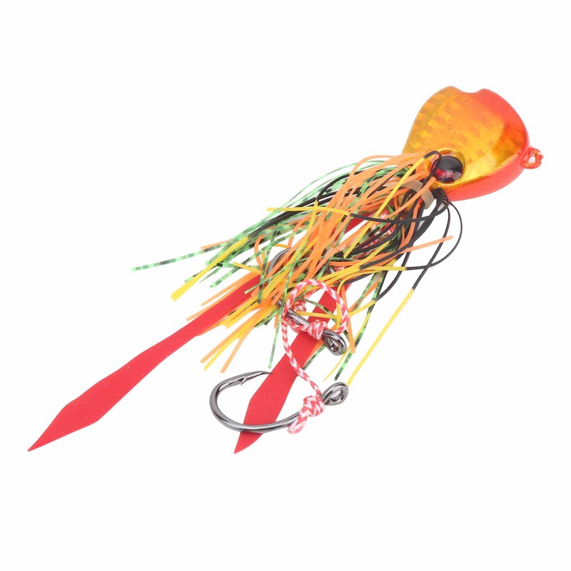 4Pcs 65g Fishing Artificial Baits Silicone Skirts Lures with Hook
