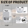 20 Pcs 14x1.5 One-Piece Chrome OEM Factory Style Lug Nuts