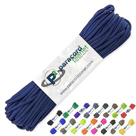 Paracord Planet 100' Hanks Paracaídas 550 Cable Tipo III 7 Hilos Paracord Parte Superior 40 Colores más Populares