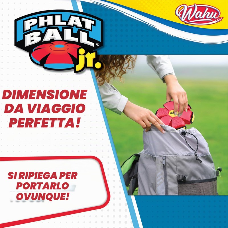 Wahu - PHLAT BALL Junior Rosso - Mini Frisbee Volante