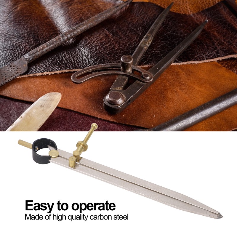 Wing Divider High Accuracy Rust Resistant Gold Adjustable Lockable Leather