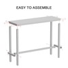 Teraves Bar Table with Solid Metal Frame,Counter Height Table Kitchen