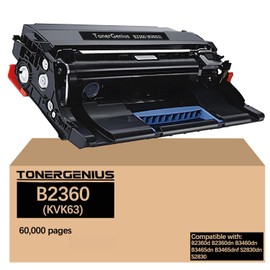 B2360 KVK63 Drum Unit 331-9810 331-9811 Imaging Unit Compatible with Dell B2360d B2360dn B3460dn B3465dn B3465dnf S2830dn S2830 Imaging Drum