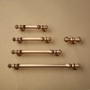 Asidrama 6 Pack 5 Inch(128mm) Champagne Bronze Kitchen Cabinet Handles,Brushed