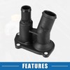 A ABSOPRO Coolant Thermostat Housing Cover for Ford Focus Plastic
