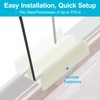 M6219 Sliding Shower Door Bottom Guide - Plastic Track Guide