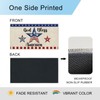 Dlzdn 4th of July Patriotic Blue Red Star Door Mat