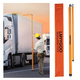 20FT Load Height Measuring Stick with Carrying Bag, Retractable Height Stick for Trucks, Truck Height Measuring Stick with Adjustable Pole
