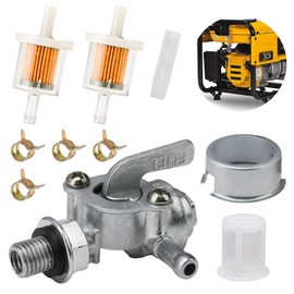 Yenblow Generator Fuel Tank Shut Off Petcock Valve M10x1.25mm, Compatible with Champion Generac Briggs & Stratton Honda Firman Durostar APE, Replacement Part 310574GS 193272GS 204743GS Gas Switch