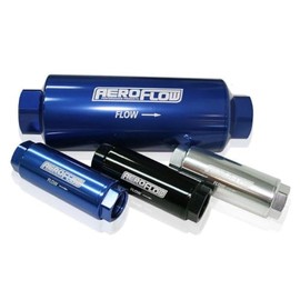 Aeroflow AF66-2042 Pro Filter 60 Micron Blue Female -8 orb 1.25"x3.5"