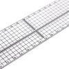 Cutting Ruler with Metal Edge 30cm Long 5cm Wide Transparent
