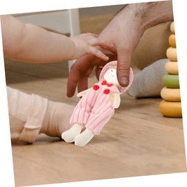 TEHAUX Cartoon Design Baby Doll Toys Knitting Puppet Soft and Handmade Puppet for Boys and Girls Desktop Decor