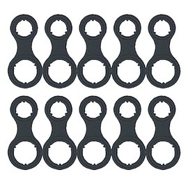 for Dodge D150/D250/D350 1990 1991 1992 1993 A/C Compressor Gaskets | with TXV to Evaporator Gold to Black Valve | Pack of 10 | Replacement for FJC4166, ACX010533