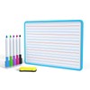 Small Dry Erase Whiteboard, Double Sides whiteboard with Lines, A4