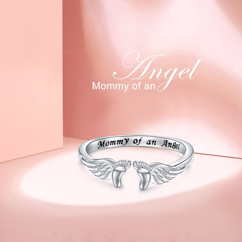 Miscarriage Gifts for Mothers 925 Sterling Silver Miscarriage Ring/Miscarriage Necklace