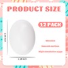 YunKo 12PCS Fake Eggs Easter Eggs for Craft Nest Eggs